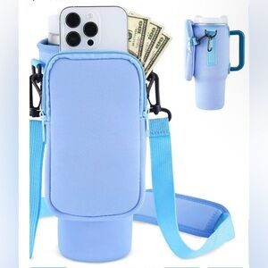 Water Bottle Carrier Bag with Pouch Pocket NWT